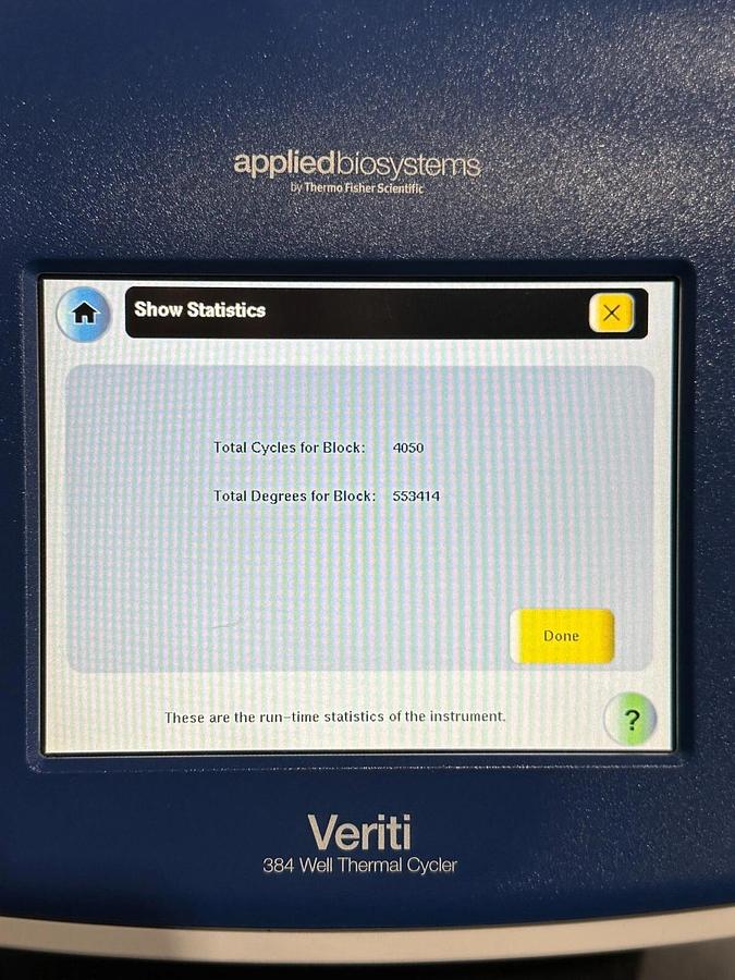 Used Thermo Applied Biosystems Veriti 384-well PCR Thermal Cycler 2018 w/Warranty