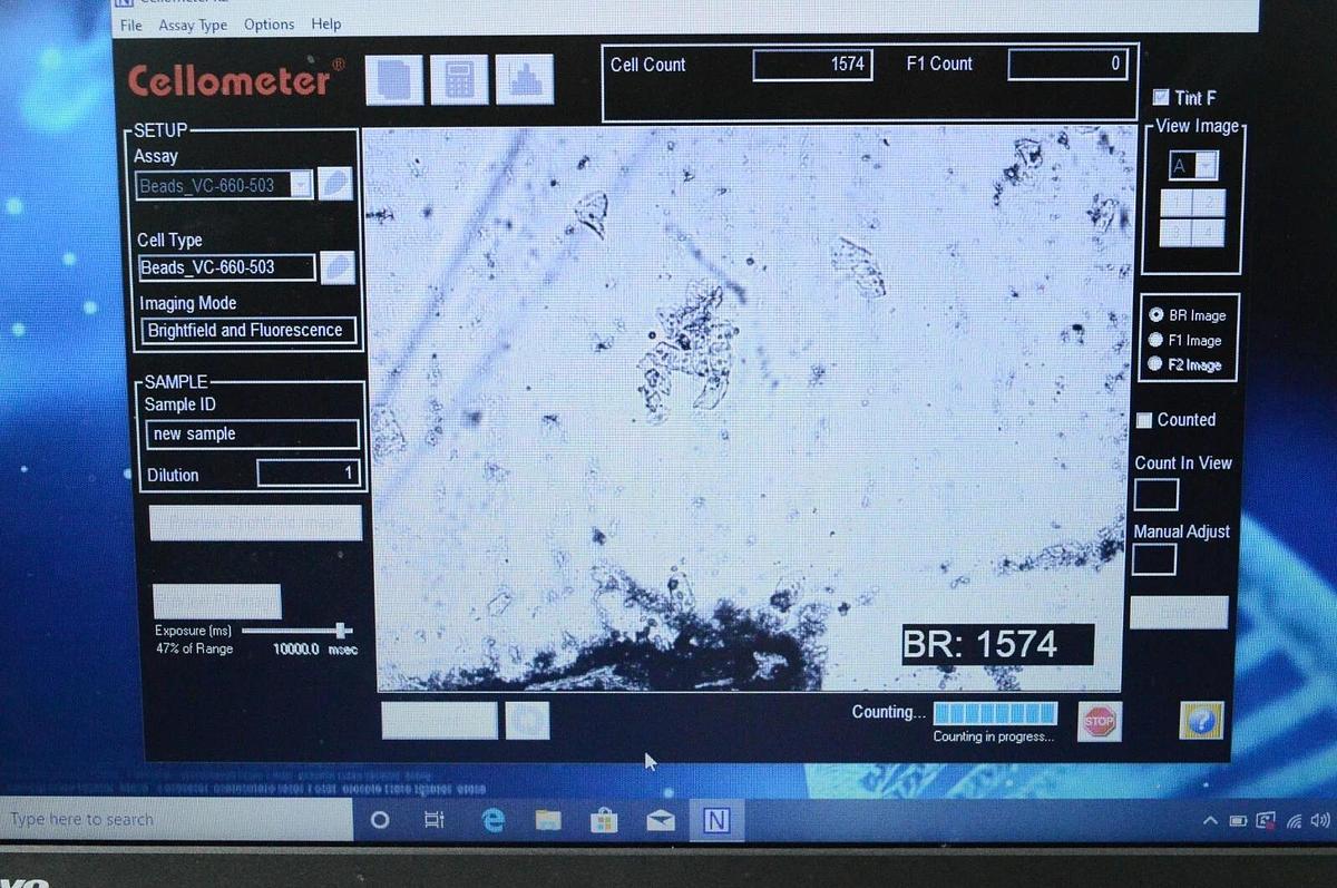 Used Nexcelom Cellometer K2 Image Cytometer Viability Cell Counter w/pc & Warranty