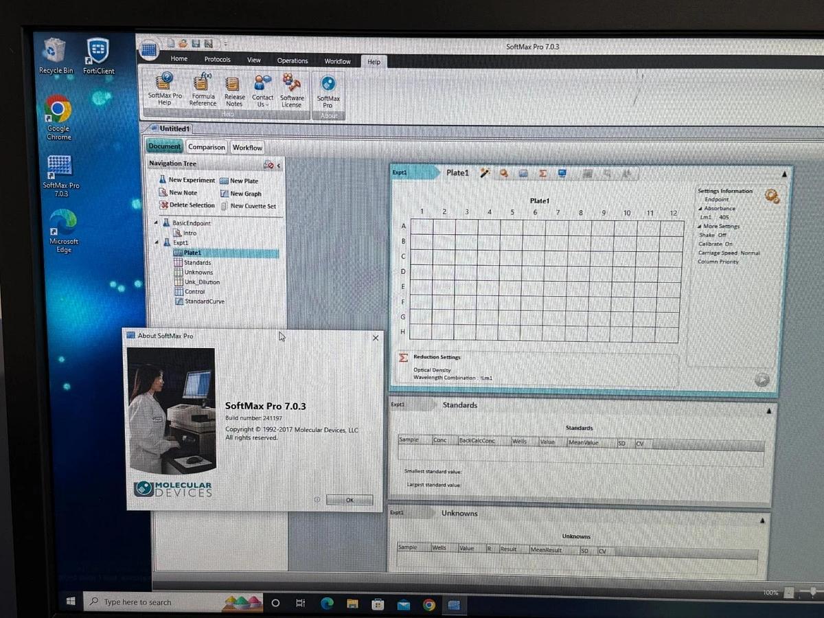 Used Molecular Devices SpectraMax i3x Multi-Mode Microplate Reader + PC & Pro 7 soft