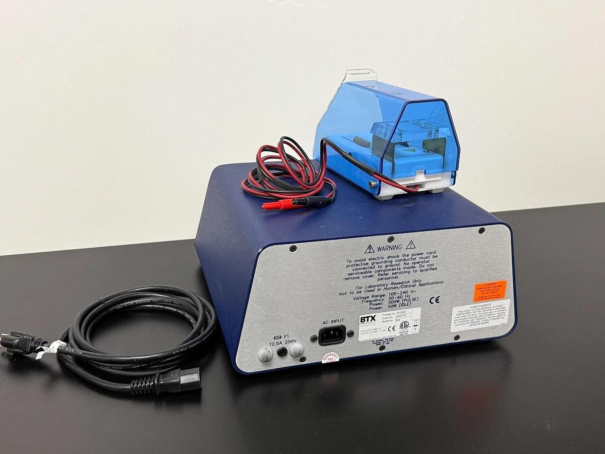 Used BTX Harvard Apparatus ECM 830 Square Wave Electroporation System w/ safety stand