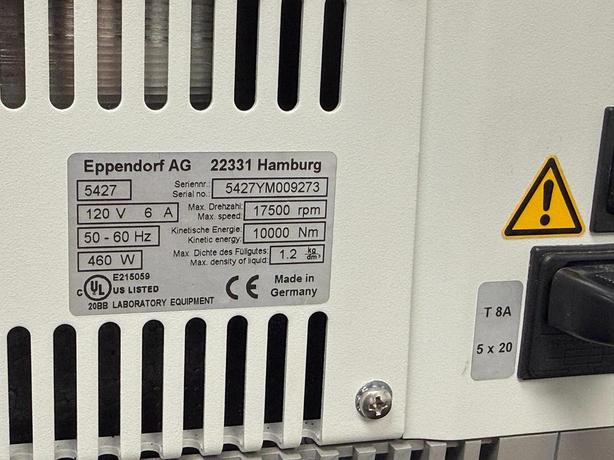 Used Eppendorf 5430 Benchtop High-Speed Centrifuge with A-2-MTP Plate Rotor