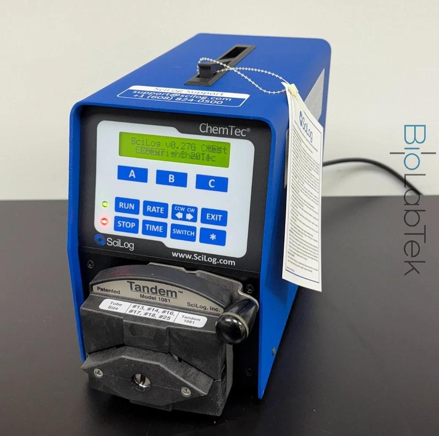 Parker SciLog ChemTec CP-120 peristaltic Metering pump w Tandem 1081 tube head