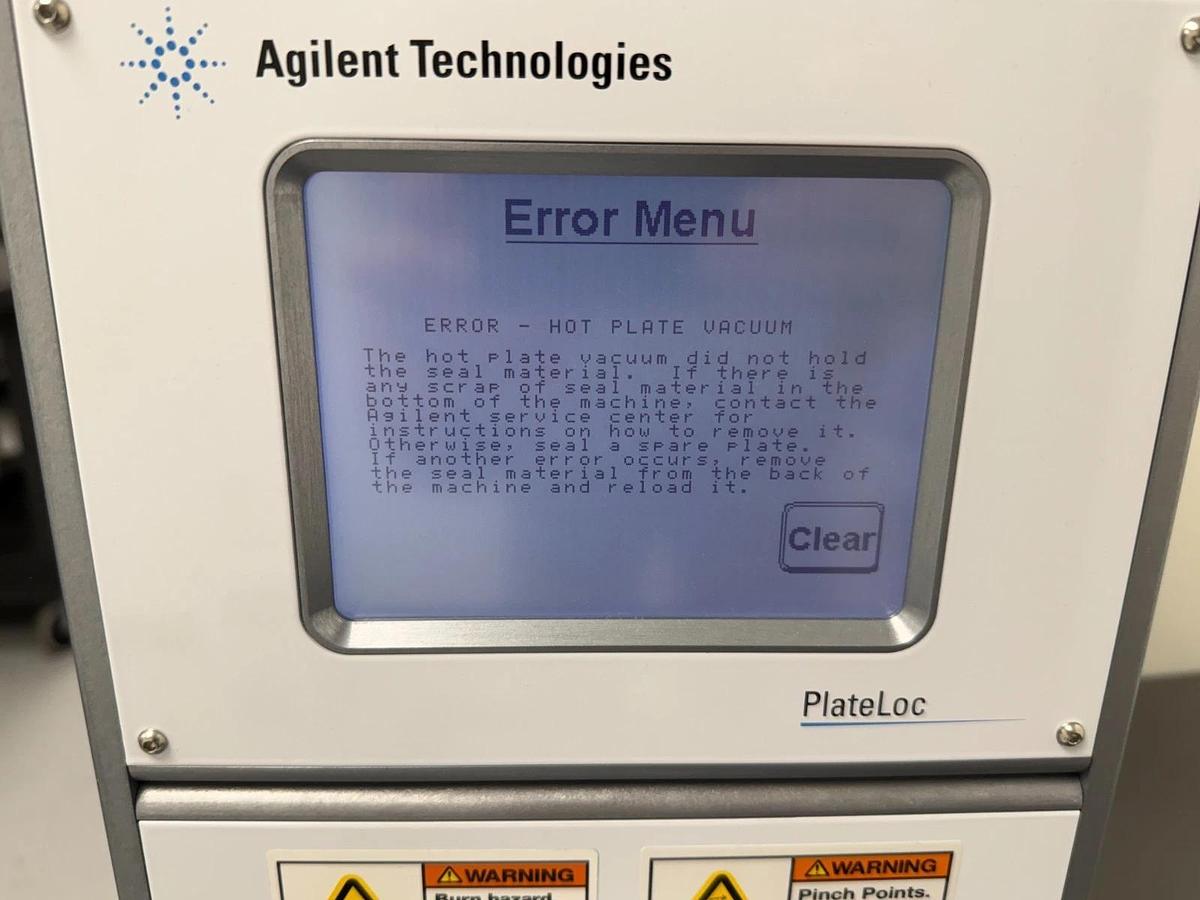 Used Agilent PlateLoc Thermal Microplate Sealer | 96-1536 Well Benchtop