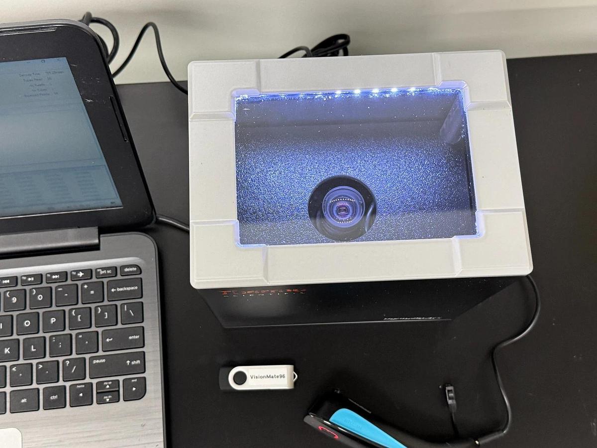 Used Thermo Scientific VisionMate HS 2D Barcode Scanner w/ Laptop & 1D Scanner