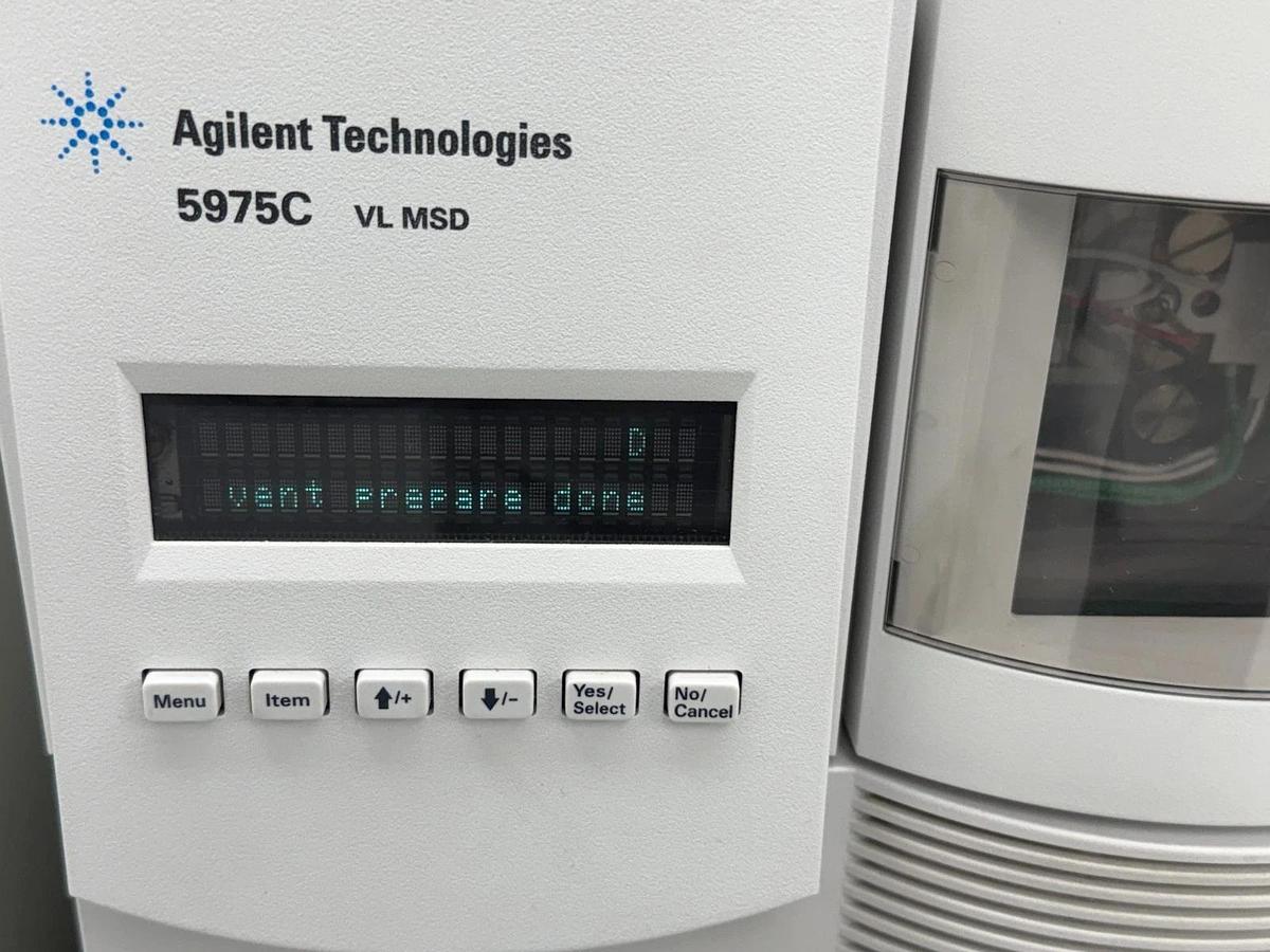 Used Agilent 7890A GC System with 5975C VL MSD and G1888 Headspace Sampler