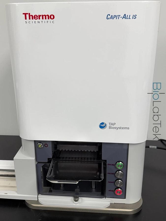 Used Thermo TAP Sartorius Capit-All IS 96-tube Matrix rack Screw Cap Capper Decapper