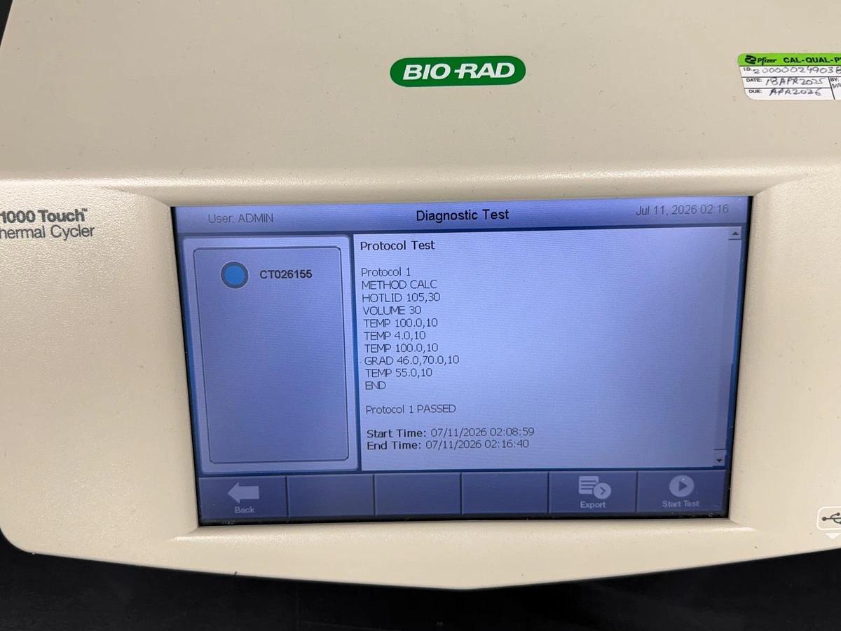 Used Bio-Rad C1000 Touch Thermal Cycler | 96-Deep Well PCR Reaction Module
