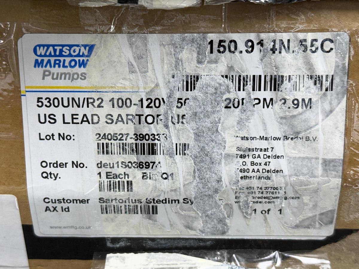 Watson-Marlow 530UN/R2 Cased Peristaltic Pump | 520R2 Head IP66 NEMA 4X