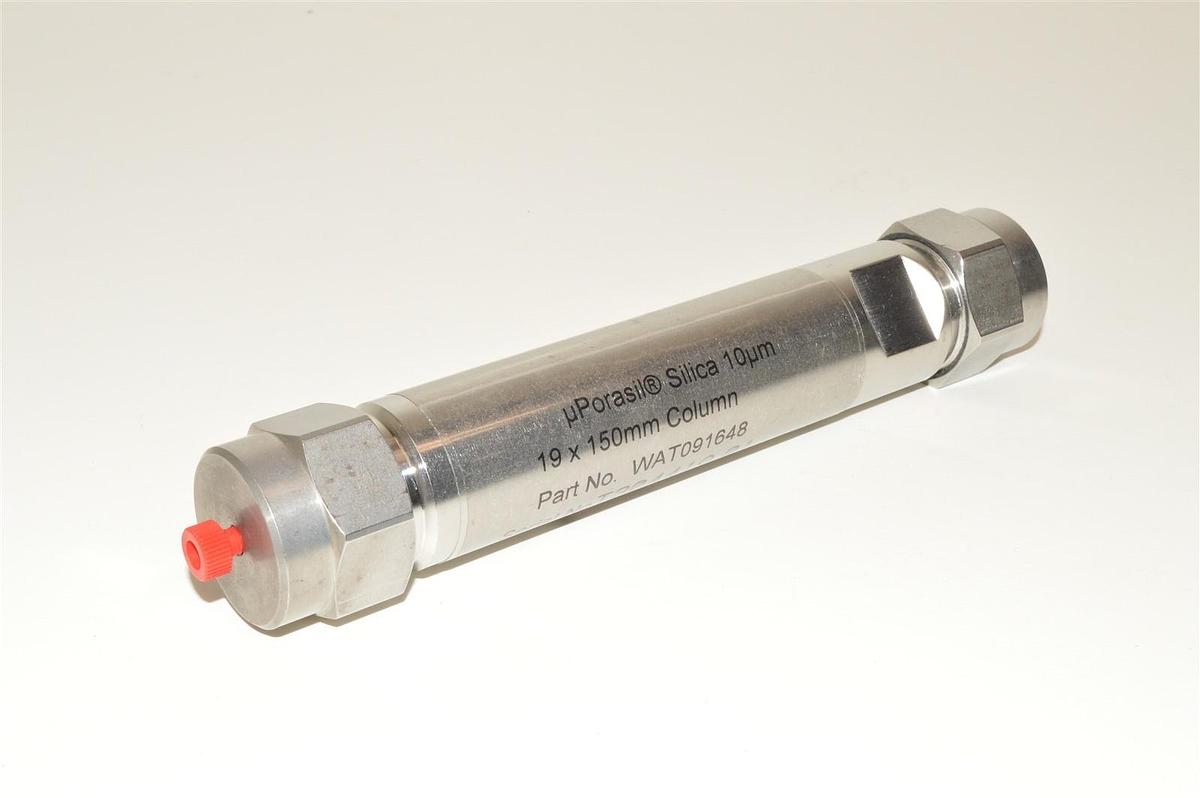 Used Waters uPorasil Silica 10um 19x150mm HPLC column WAT091648