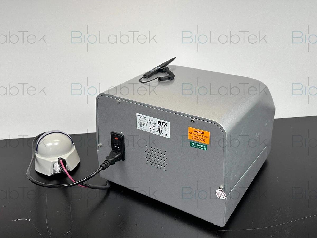 Used BTX Gemini SC2 Twin Wave Electroporator with safety dome