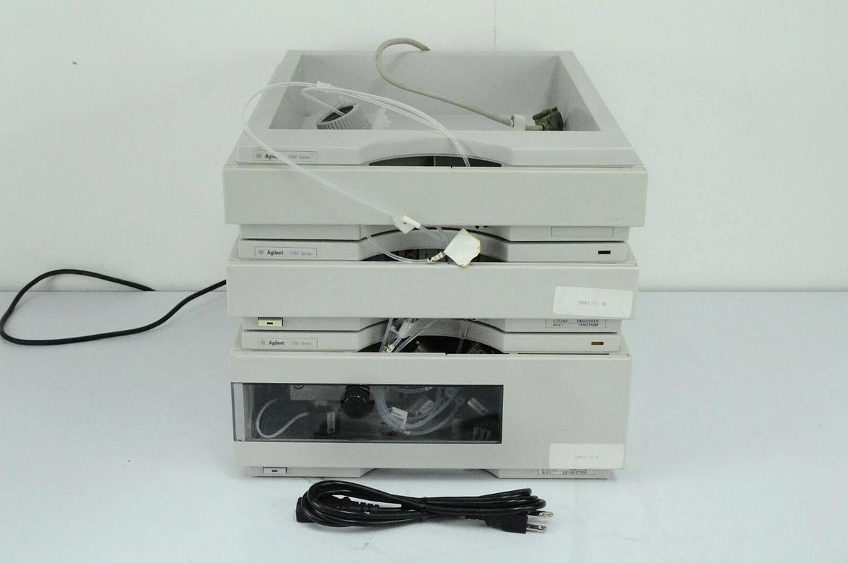 Used Agilent 1100 HPLC G1311A Quat Pump with G1379A Degasser & tray