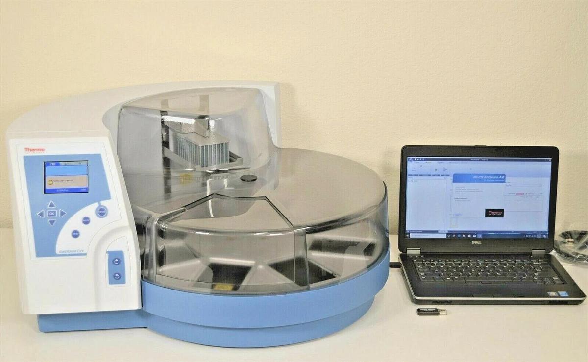 Used Thermo KingFisher Flex Magnet particle processor Purification system w/96dw head