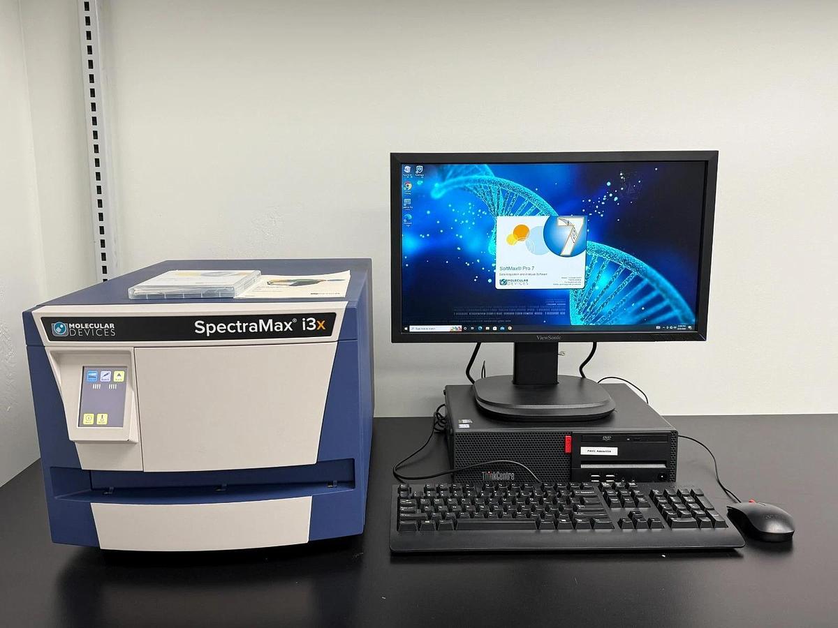 Used Molecular Devices SpectraMax i3x Multi-Mode Microplate Reader + PC & Pro 7 soft
