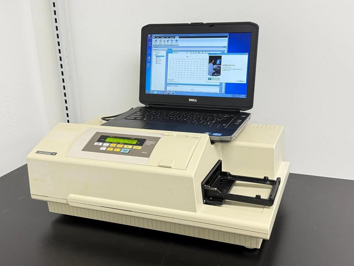 Used Molecular Devices SpectraMax M2 Multimode Microplate Reader w/pc & soft Pro 6.2