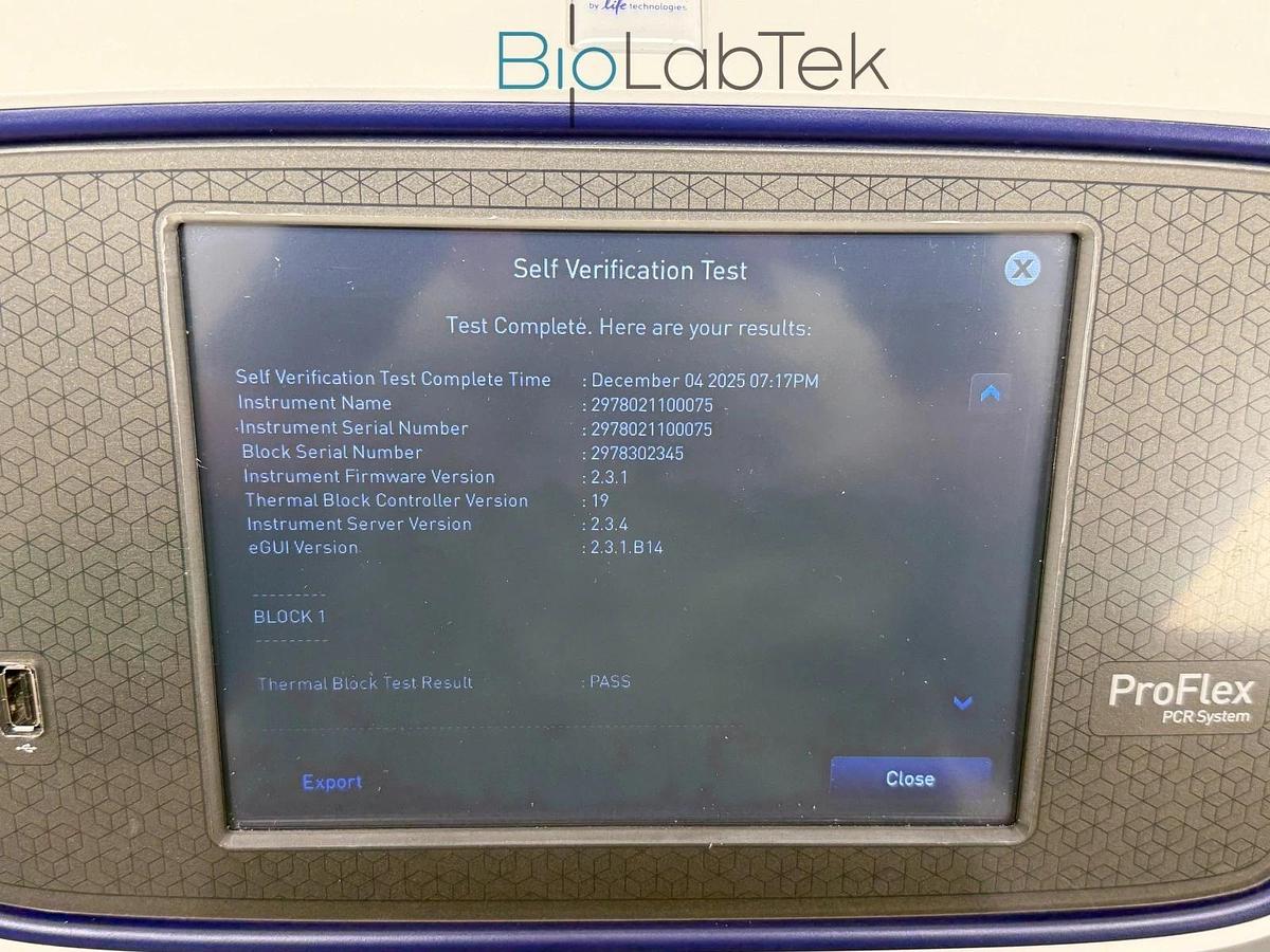 Used 2021 Thermo Applied Biosystems ProFlex PCR system with dual 2 x 96-well block