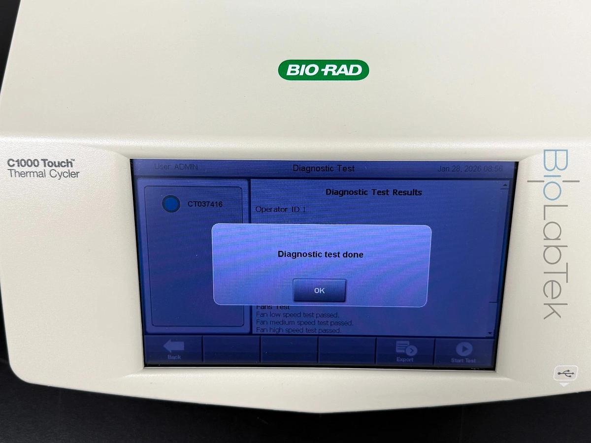 Used Bio-Rad C1000 Touch PCR Gradient Thermal Cycler with 96 well Fast module block