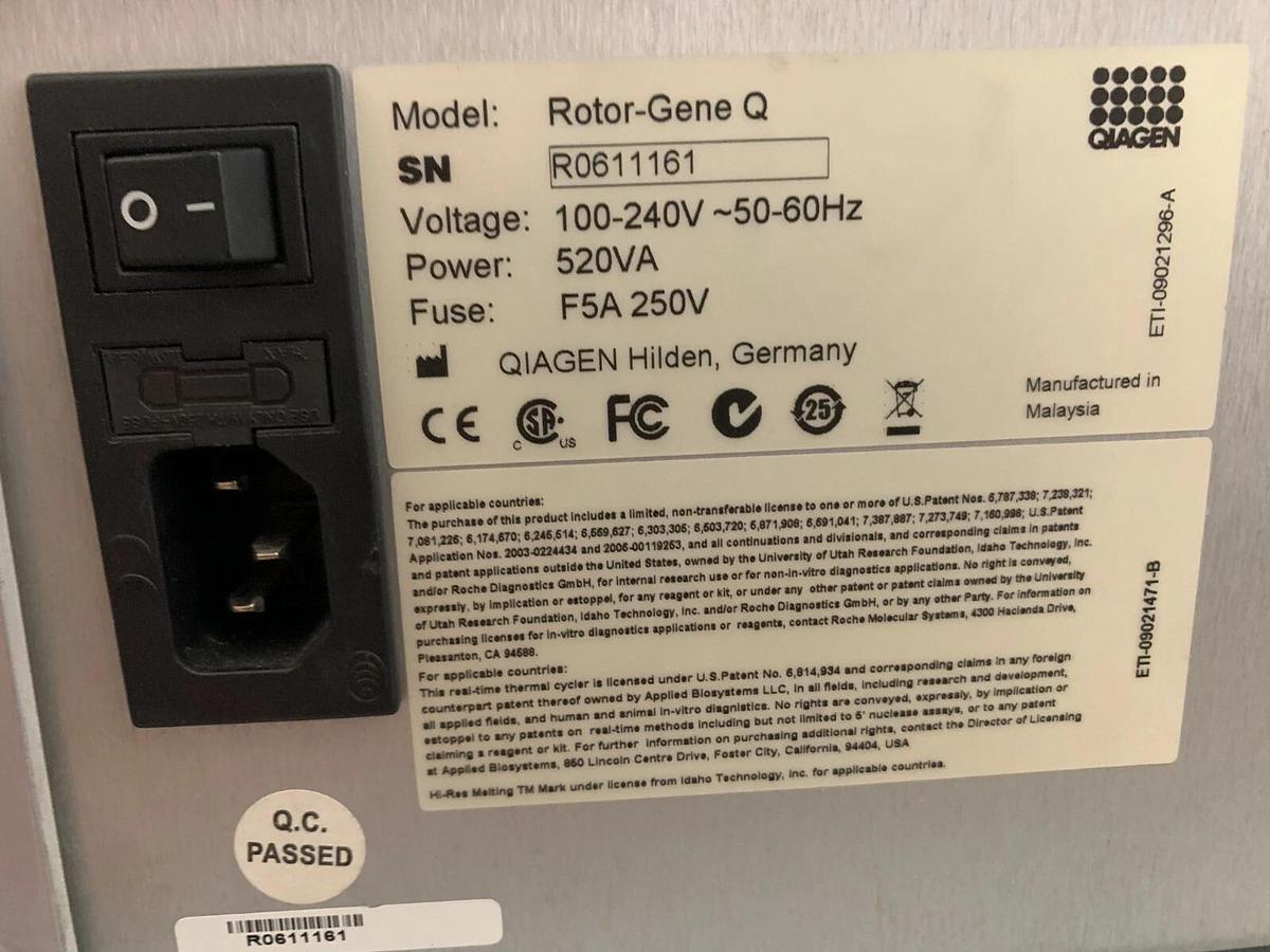 Used Qiagen RGQ Rotor-Gene Q 5plex HRM Real-Time qPCR system + rotors w/Warranty