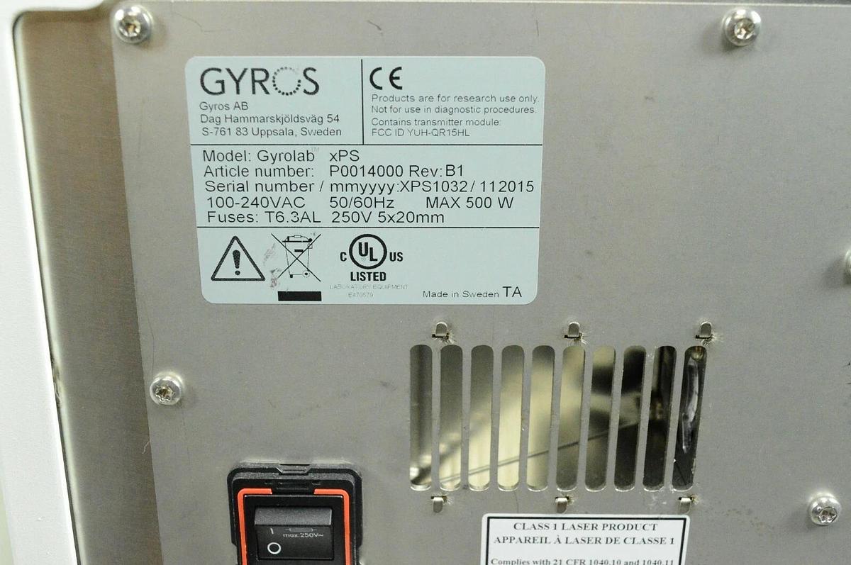 Used Gyros Gyrolab xPlore xPS nanoliter-scale immunoassay system