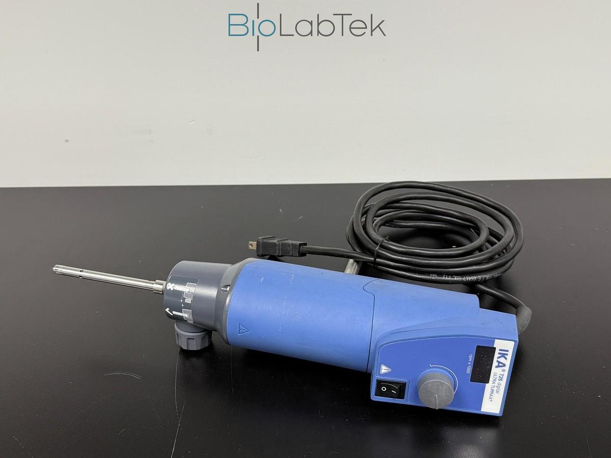 Used IKA T25 digital homogenizer disperser with element tool 1-50mL range