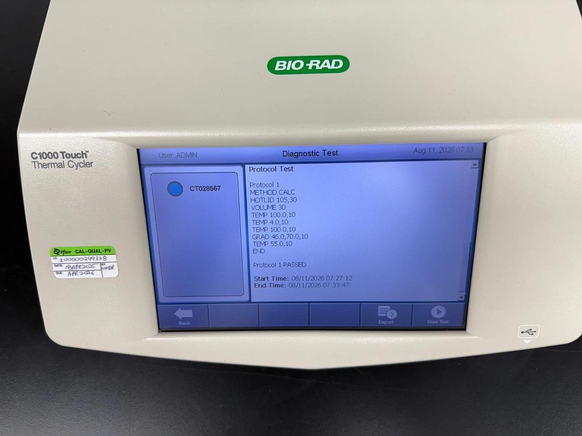 Used Bio-Rad C1000 Touch Thermal Cycler 96 DW Deep Well | Gradient PCR