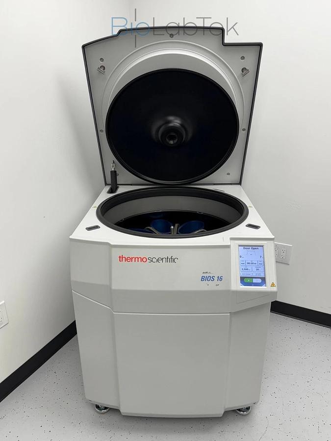 Used Thermo Sorvall BIOS 16 Bioprocessing Centrifuge w/ HAEMAFlex 16 rotor 8x2L 2020