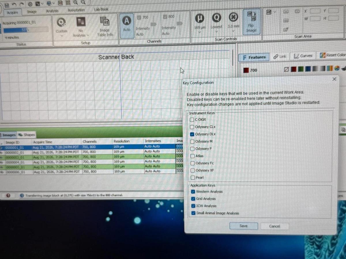 Used LI-COR Odyssey DLx Near-Infrared Fluorescence Imaging System | Western Blot
