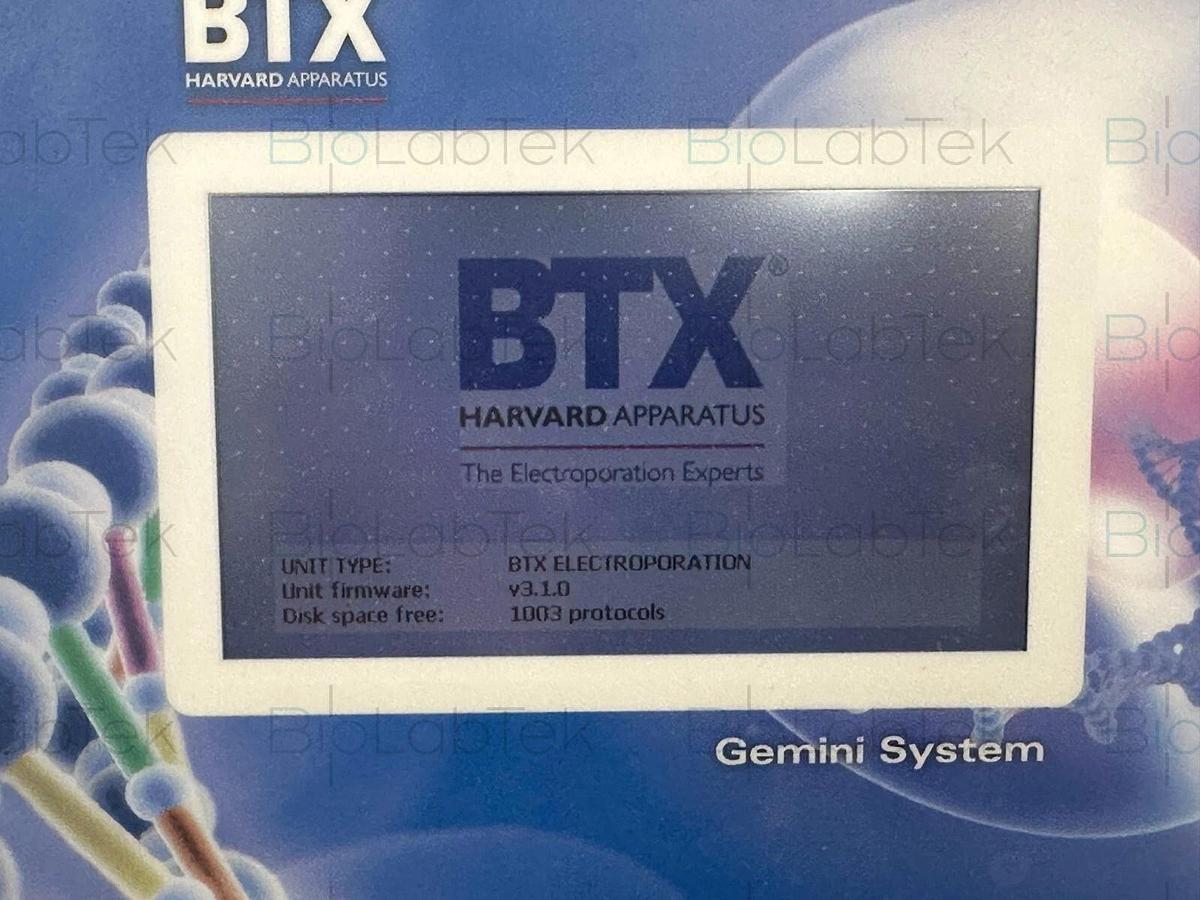 Used BTX Gemini SC2 Twin Wave Electroporator with safety dome