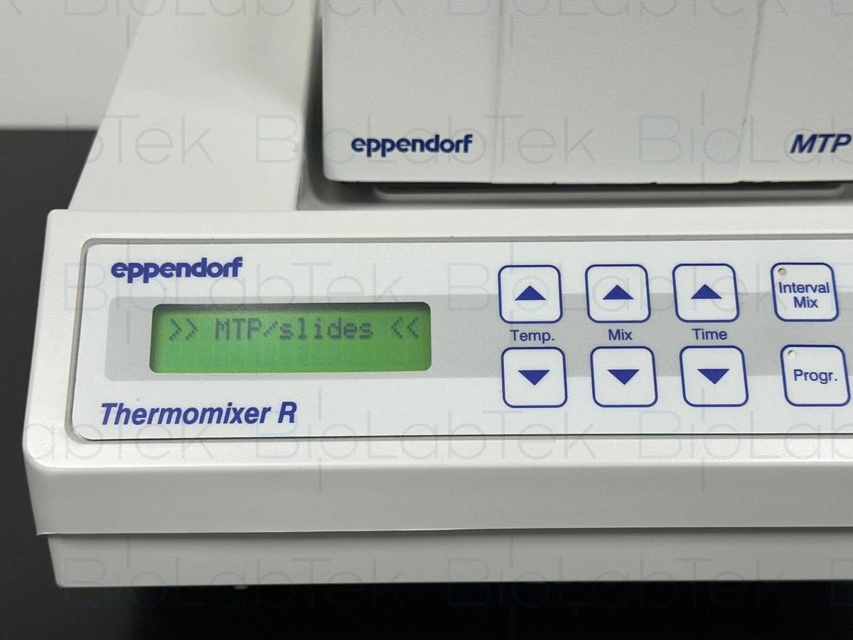 Used Eppendorf ThermoMixer R 5355 heat/cool shaker mixer with MTP micro plate block