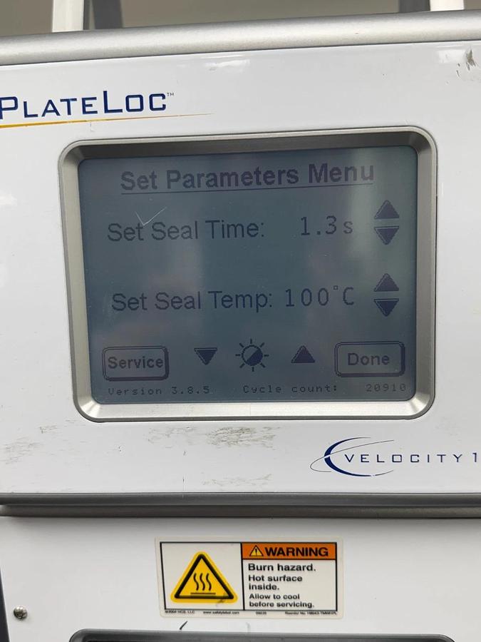 Used Agilent Velocity11 PlateLoc Thermal Microplate Sealer | PCR & Compound Storage