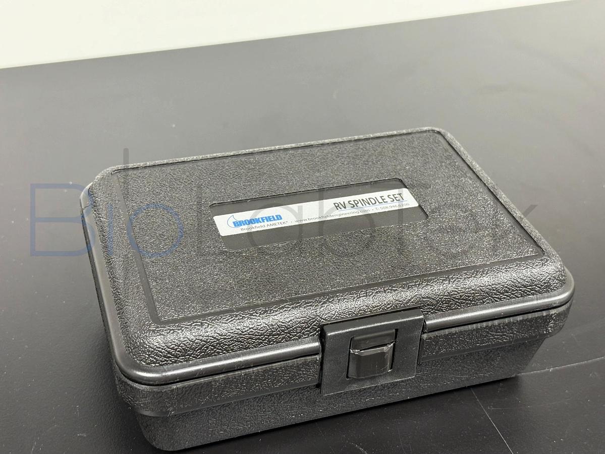Used Brookfield RV Spindle Set | Viscometer Spindles in Hard Case