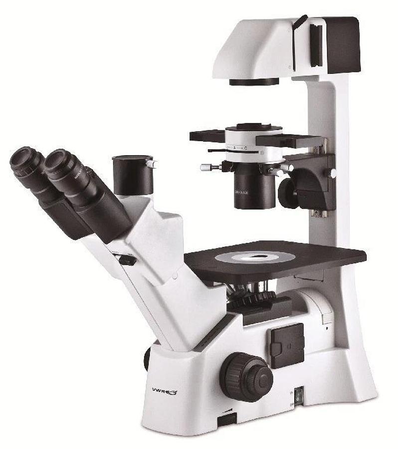 Used VWR Trinocular Inverted Microscope with adjustable stage