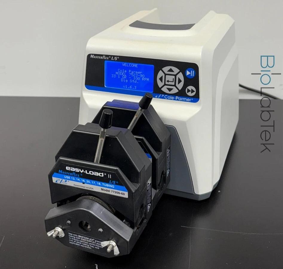 Used Cole-Parmer Masterflex L/S Peristaltic Tube Pump with 2 easy-load heads
