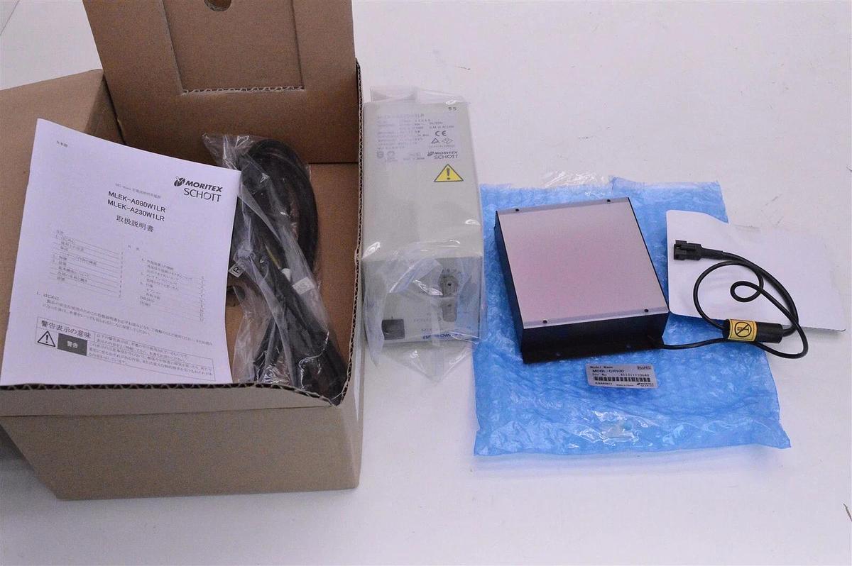 Used Moritex Schott Omron Red illuminator 100mm x100mm MDBL-CR100 MLEK-A230W1LR
