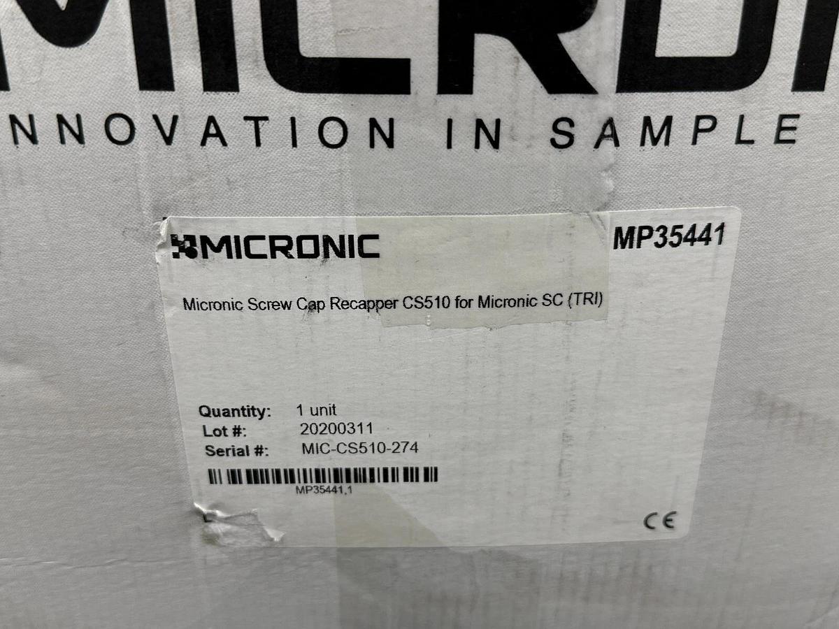 Micronic TRI screw cap Capper Recapper CS510 internal 24-Well