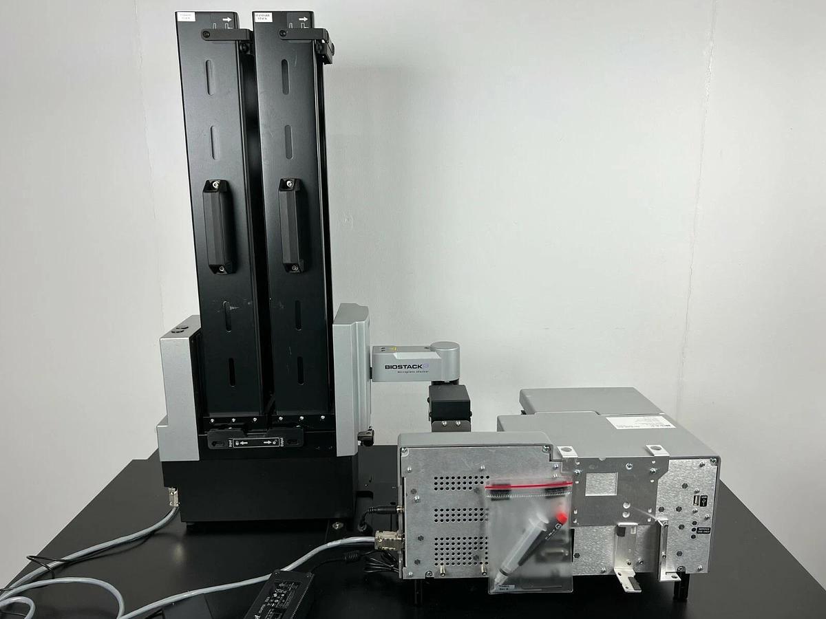 Used BioTek MultiFlo FX touch MFXP Microplate Reagent Dispenser w/BioStack3 Stacker