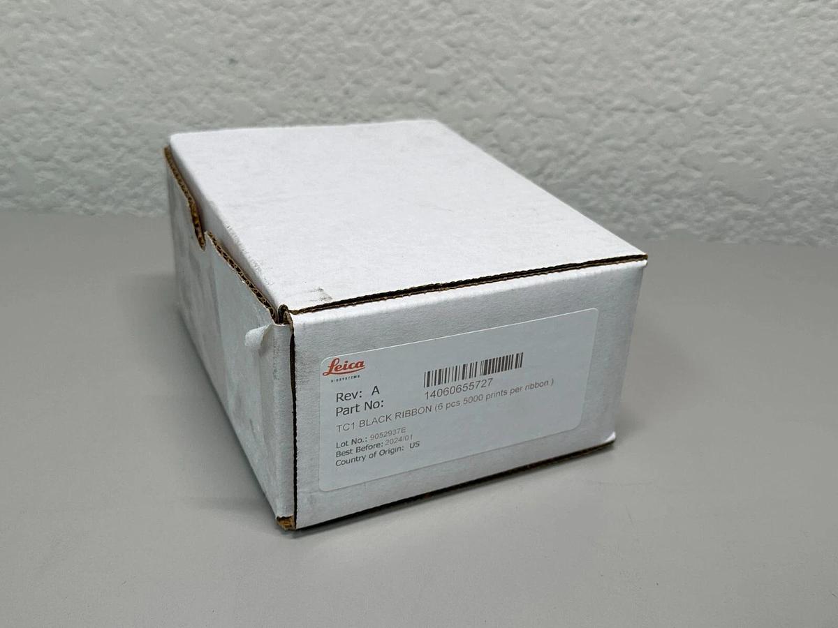 Used New Leica HistoCore PERMA S Slide Printer 6-piece TC1 Black ink ribbon