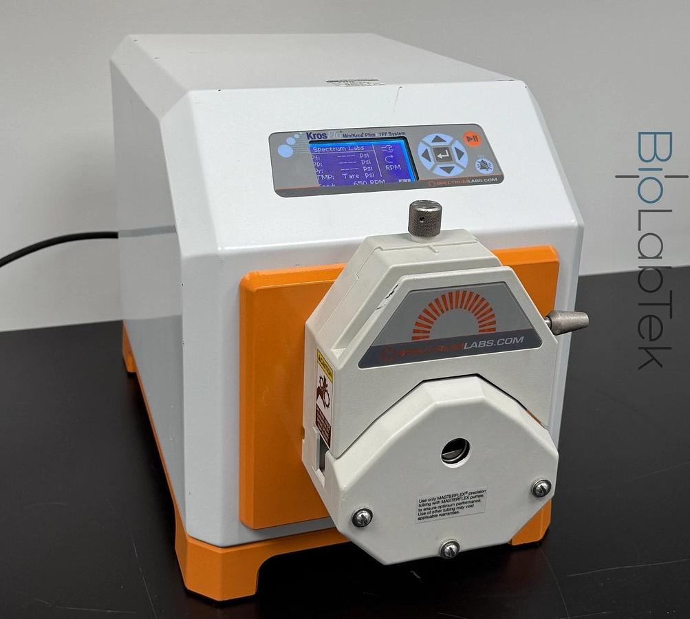 Used Spectrum Labs KrosFlo MiniKros Pilot TFF peristaltic pump with tube head