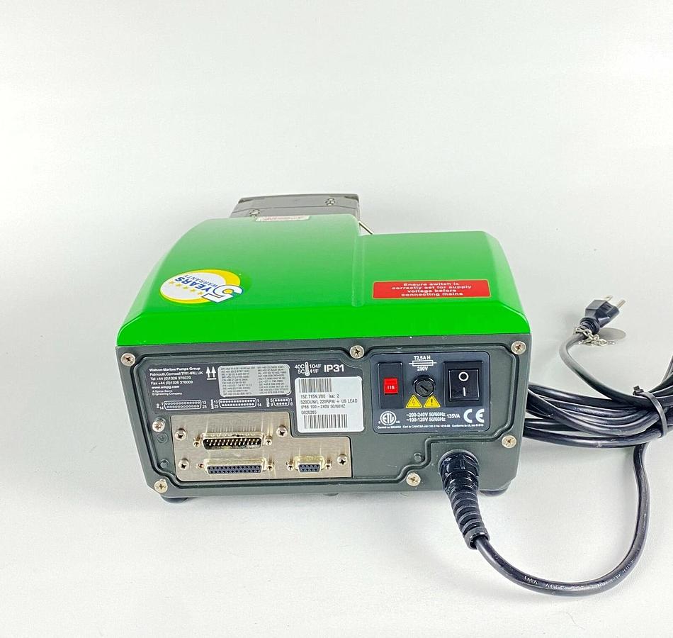 Used Watson Marlow 520DUN/L 220RPM Peristaltic Process Pump w/ Pumphead 15Z 715N V80