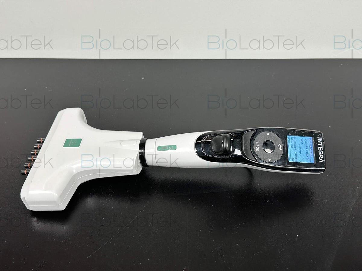 Used Integra Voyager II 10-300ul 6-channel electronic pipette