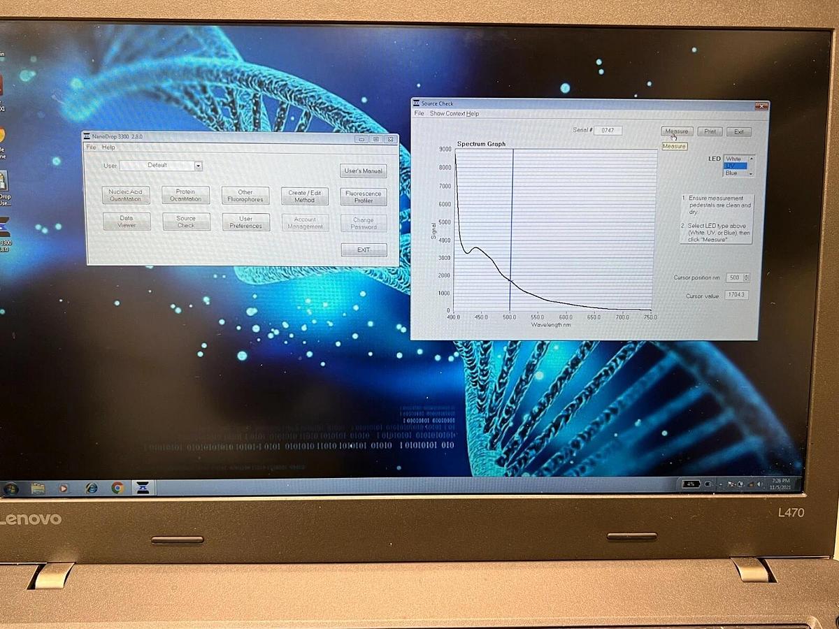 Used Thermo NanoDrop 3300 Fluorescence Fluorospectrometer Fluorometer