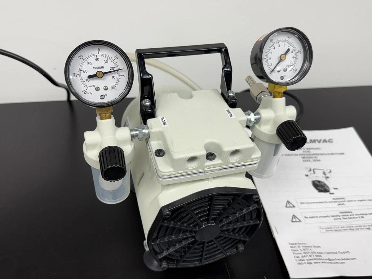 Used Welch 2522 WOB-L Dry Piston Pressure Vacuum Pump | Oil-Free
