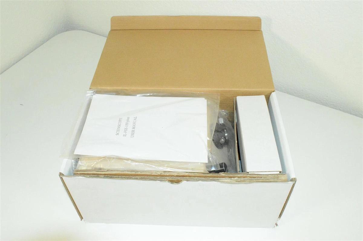 Used Scienscope IL-FOI-150 plus Halogen Fiber Optic Microscope illuminator H9