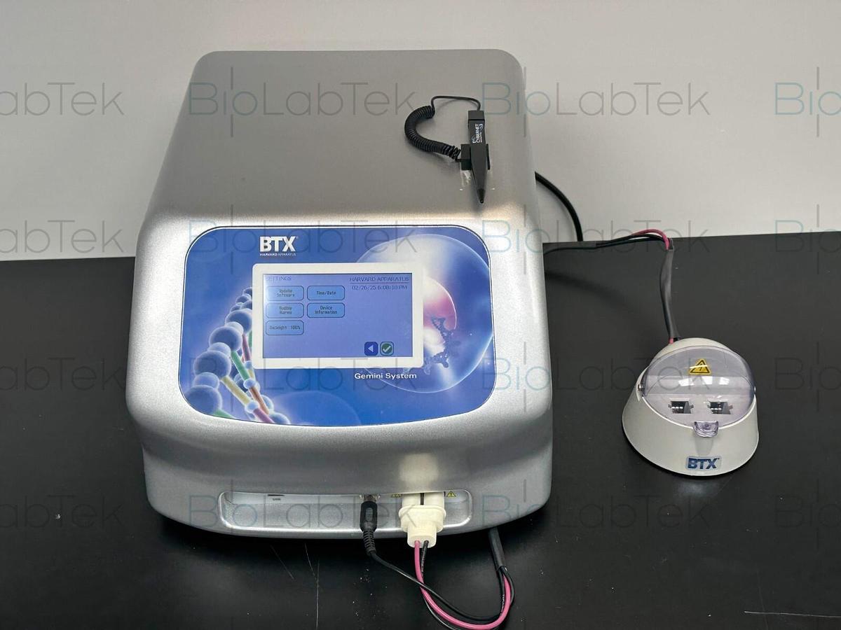 Used BTX Gemini SC2 Twin Wave Electroporator with safety dome