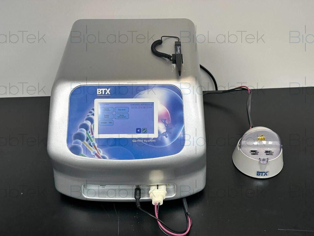 Used BTX Gemini SC2 Twin Wave Electroporator with safety dome