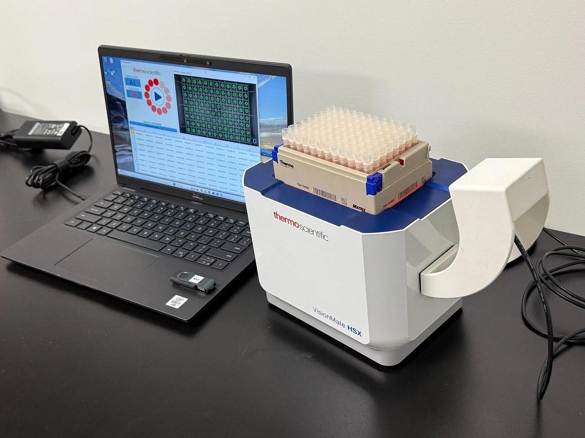 Used Thermo Scientific VisionMate HSX 2D Barcode Rack Reader scanner +laptop/soft