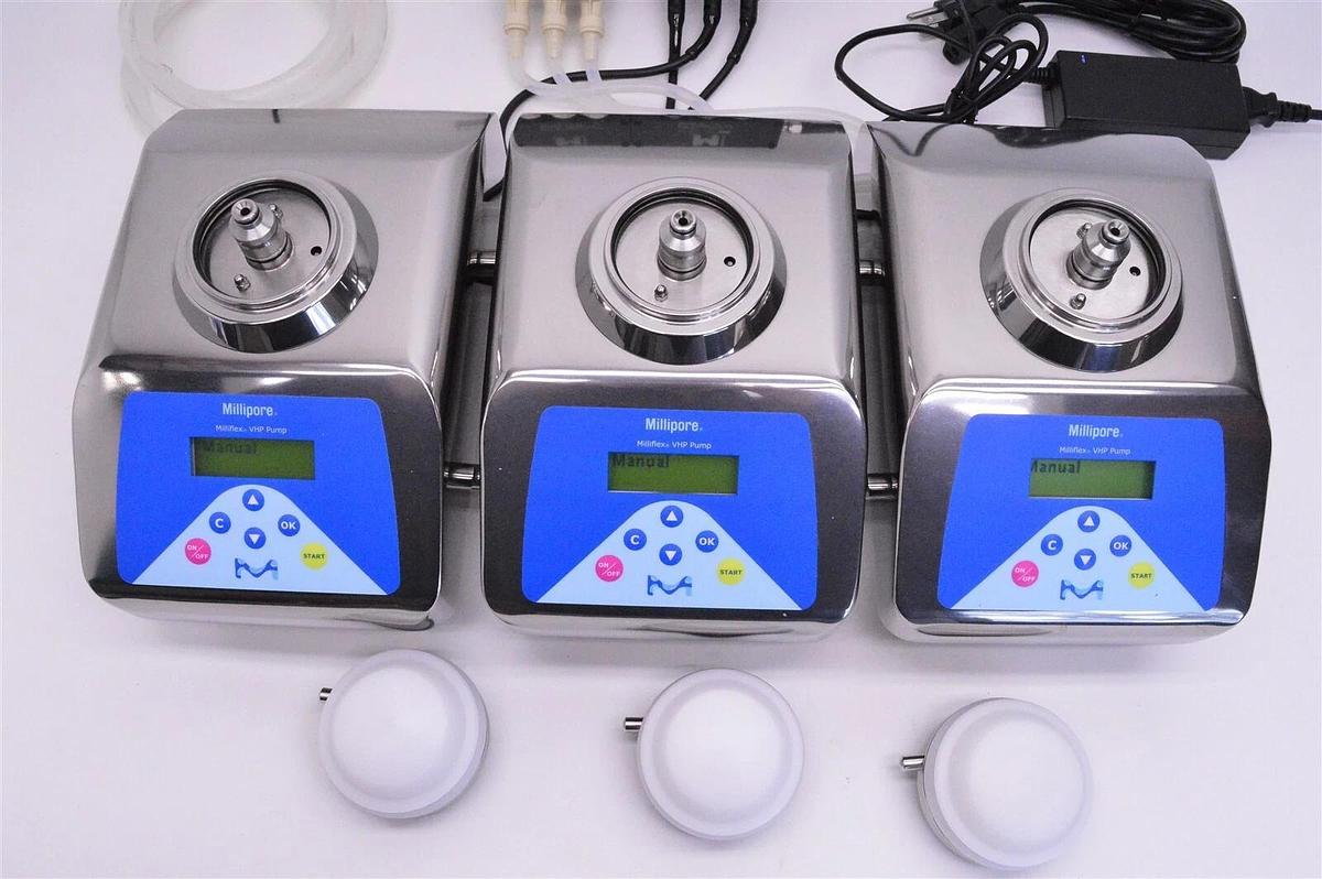 Used 3x set Millipore Milliflex plus VHP resistant pump MXPPLUVHP w/Warranty