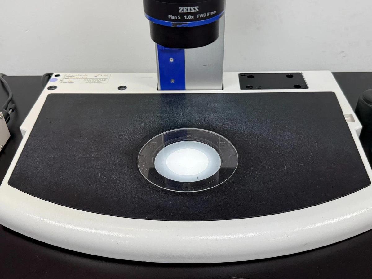 Used Zeiss SteREO Discovery.V8 Zoom Microscope Plan S 1.0x | Transmitted Light Base