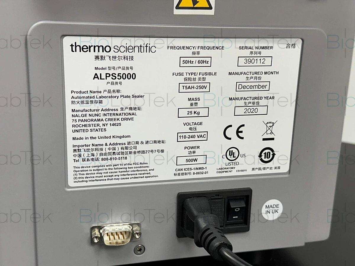 Thermo Scientific ALPS5000 Automated Plate Heat Sealer
