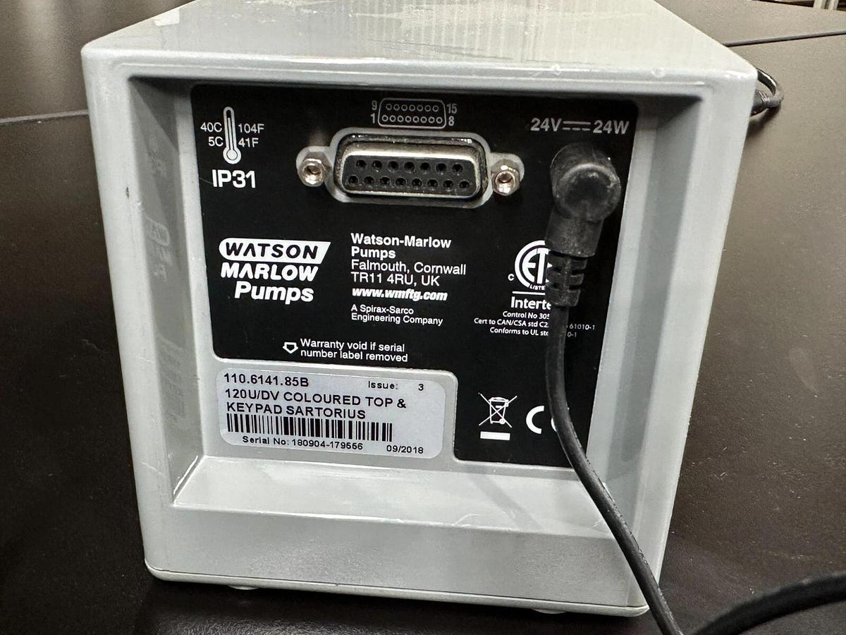 Used Sartorius Watson Marlow 120U/DV Peristaltic process pump with 114dv head