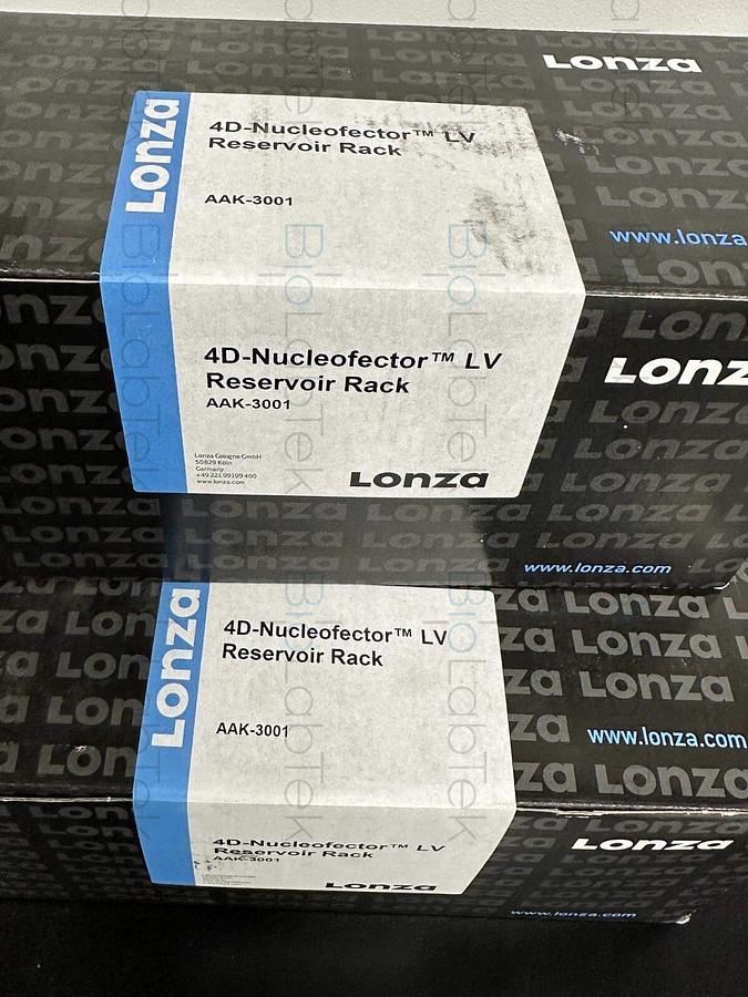 Used New 2-packs Lonza 4D Nucleofector LV reservoir rack AAK-3001